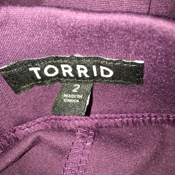 Torrid Plum Pencil Skirt 2 - Picture 3 of 5